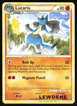 Lucario - 19/95 - Rare - Unleashed - Pokemon Card - Image 1