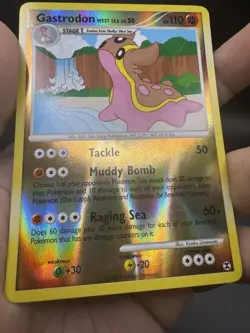 Gastrodon West Sea 22/111 Rising Rivals Reverse Holo Rare Pokemon Card LP - Image 3