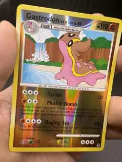 Gastrodon West Sea 22/111 Rising Rivals Reverse Holo Rare Pokemon Card LP - Image 4