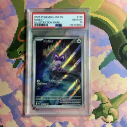 2025 Pokemon Noibat Illustration Rare 169/159 Journey Together PSA 10 - Image 1