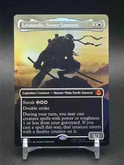 Leonardo, Sewer Samurai (Borderless) -Foil Near Mint MTG - Image 1