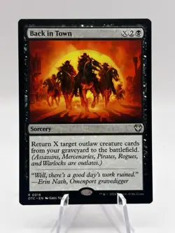 Back in Town 0018 Commander Outlaws of Thunder Junction OTC MTG NM - Image 1