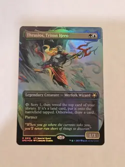 Thrasios, Triton Hero (Borderless) Special Guests Foil - Image 1