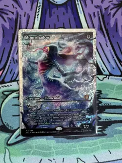 Magic: The Gathering Lorwyn Eclipsed Moonshadow Full Art Fractured Foil NM - Image 1