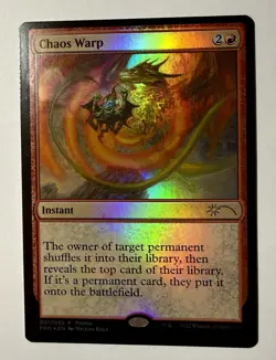 Chaos Warp Foil P WPN & Gateway Promos 1 NM MTG - Image 1