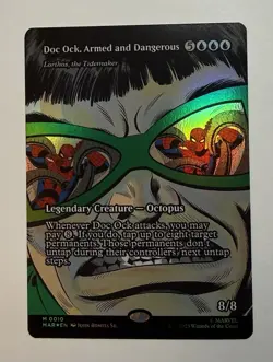 MTG Magic *FOIL* Spider-Man Doc Ock, Armed and Dangerous Mythic #0010 - Image 1