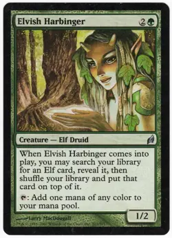 Elvish Harbinger 2007 Lorwyn Green Uncommon Creature MTG NM AZ2 - Image 1