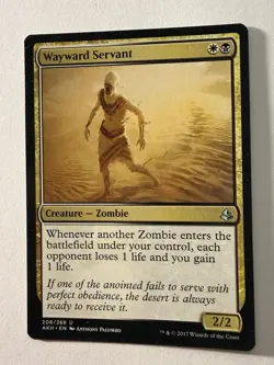 Wayward Servant #208 (LP) Amonkhet AKH Magic MTG - Image 1