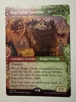 Hugs, Grisly Guardian SHOWCASE Bloomburrow Magic MTG NM - Image 1