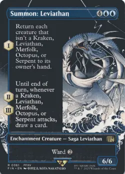 MTG Summon: Leviathan (Borderless) Normal NM FINAL FANTASY Magic 361 - Image 1