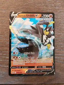 Rapid Strike Urshifu V SWSH107 SWSH Black Star Promos Holo Pokemon 2021 NM - Image 1