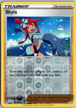 Skyla 166/192 Uncommon Rebel Clash Pokemon Reverse Holo Near Mint - Image 1