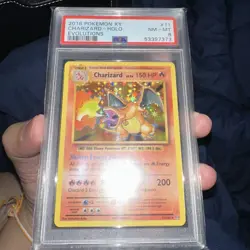 Pokemon TCG Charizard 11/108 Rare Reverse Holo XY Evolutions PSA 8 NM-MT - Image 1