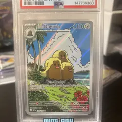 2024 POKEMON SSP EN-SURGING SPARKS ILLUSTRATION RARE #208 ALOLAN DUGTRIO PSA 8 - Image 3