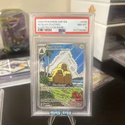 2024 POKEMON SSP EN-SURGING SPARKS ILLUSTRATION RARE #208 ALOLAN DUGTRIO PSA 8 - Image 4