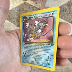 Pokemon TCG Dark Gyarados 8/82 Team Rocket Prerelease Holo Rare 70 HP Age 6+ - Image 4