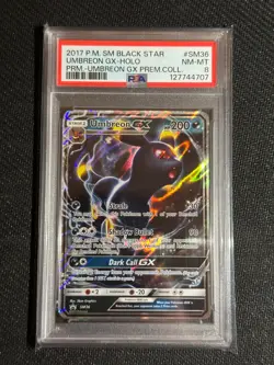 PSA 8 Umbreon GX Promo SM36 Pokemon 2017 - Image 1