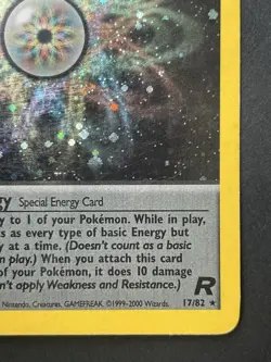 Pokemon Card Rainbow Energy Holo 17/82 Team Rocket Set 2000 Vintage WOTC Rare - Image 4