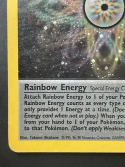 Pokemon Card Rainbow Energy Holo 17/82 Team Rocket Set 2000 Vintage WOTC Rare - Image 5