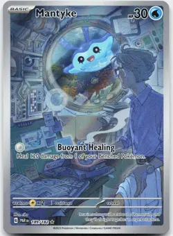 Mantyke 189/182 Illustration Rare Paradox Rift Pokemon Near Mint - Image 1