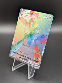 Pokemon TCG Darkness Ablaze Scizor VMAX Rainbow Rare 193/189 - Image 2