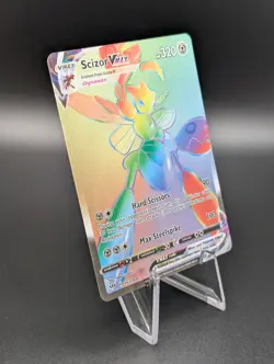 Pokemon TCG Darkness Ablaze Scizor VMAX Rainbow Rare 193/189 - Image 3