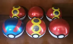 Set of 6 - Pokemon TCG Pokeball Tins Empty - Assorted Tins - NO PACKS - Image 1
