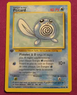 Pokemon TCG Ptitard (Poliwag) Base Set 59/102 French - Image 1