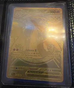 Pokemon Mega Charizard X EX 130/094 Phantasmal Flames Hyper Rare Gold - Image 1