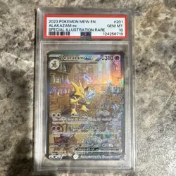 Pokemon Alakazam ex Special Illustration Rare Scarlet & Violet 151 201 PSA 10 - Image 1