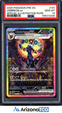 Pokemon 2025 Umbreon ex 161/131 SIR Prismatic Evolutions GEM MINT PSA 10 - Image 1