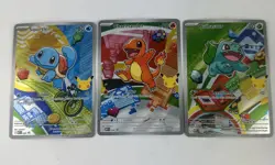 Pokemon First Partner Kanto Pokemon Promo Lot Squirtle Charmander Bulbasaur!! - Image 1