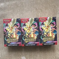 Pokemon TCG Ascended Heroes Booster Bundle - Lot of 3 New Sealed in Hand - Image 1