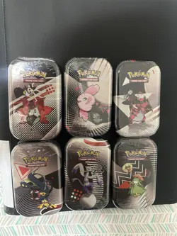 Sealed Pokemon TCG Black Bolt/White Flare Unova Mini Tin Set of 6 ✅IN HAND✅ - Image 1