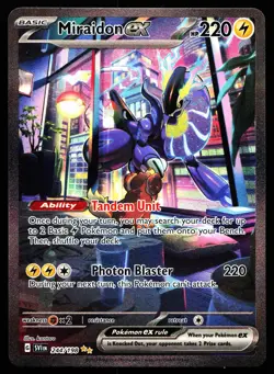 MIRAIDON EX 244/198 SPECIAL ILLUSTRATION RARE SCARLET & VIOLET POKEMON NM - Image 1