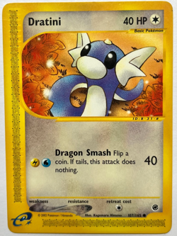 Dratini 107/165 Non Holo Pokemon Expedition E-Reader Pokemon TCG LP - Image 1