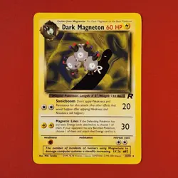 5-12-23 PWE. UNPLAYED pokemon team rocket #28/82 . 2000 dark magneton (75) (B - Image 1