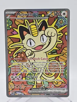 2026 Pokemon Meowth EX Special Illustration Rare SIR 121/088 Perfect Order MINT - Image 1