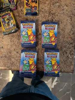 40 2021 Pokemon McDonald's 25th Anniversary Promo Booster Packs. - Image 1