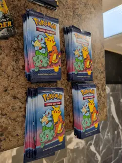 40 2021 Pokemon McDonald's 25th Anniversary Promo Booster Packs. - Image 2