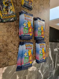 40 2021 Pokemon McDonald's 25th Anniversary Promo Booster Packs. - Image 3