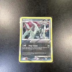 Pokemon TCG Arceus Arceus AR1/9 Holo Holo Rare Heavily Played Poor Condition - Image 1
