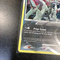 Pokemon TCG Arceus Arceus AR1/9 Holo Holo Rare Heavily Played Poor Condition - Image 5