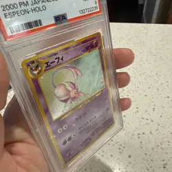 2000 Pokemon Japanese Neo 2 Espeon Holo #196 PSA 8 NM-MT - Image 3