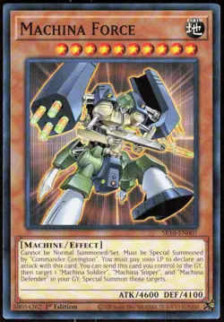 Machina Force SR10-EN007 Structure Deck: Mechanized Madness Yu-Gi-Oh NM - Image 1