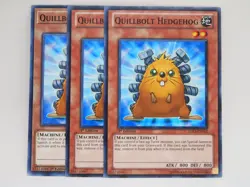 Yugioh x3 Quillbolt Hedgehog LED8-EN047 5DS3-EN012 Common 1st Edition NM - Image 1