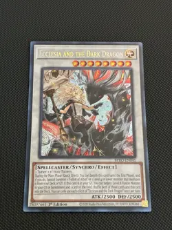 Yugioh | Ecclesia and the Dark Dragon BPRO-EN041 Secret Rare 1st Edition Mint NM - Image 1