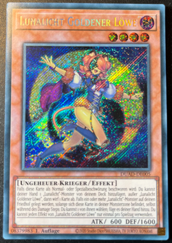 Yu-Gi-Oh! DUAD-DE005 Lunalicht Goldener Lowe 1. AUFLAGE SECRET RARE - Image 1