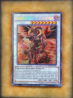 Yugioh Scarlight Red Dragon Archfiend MP16-EN140 Secret Rare 1st Ed NM - Image 1
