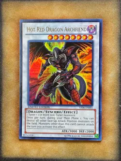 Yugioh Hot Red Dragon Archfiend YF06-EN001 Ultra Rare Limited Edition NM - Image 1